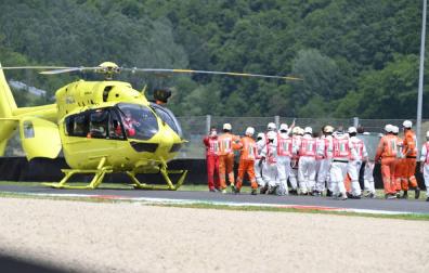 El suizo Jason Dupasquier, herido de extrema gravedad en Mugello