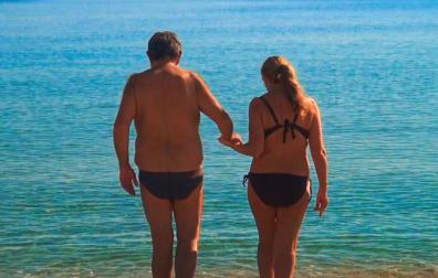 Iñaki Merino y Kontxi Unzueta, los padres de Amaia y Aitor Merino, en un fotograma de la película 'Fantasía'.