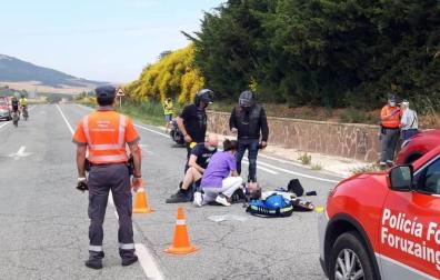 Herido un motorista al ser atropellado por un coche que se ha saltado un stop en Ventas de Úcar