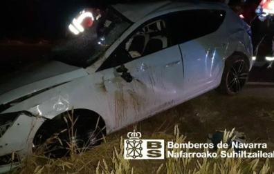 Estado en el que quedó el vehículo accidentado en Murieta