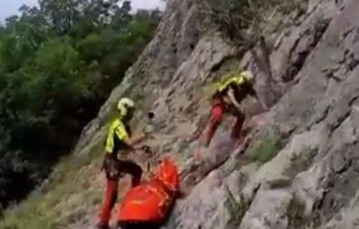 Rescatado un escalador tras sufrir una caída en Uharte Arakil