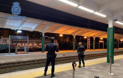 Detenido en Pamplona un hombre ebrio que amenazó a los viajeros de un tren