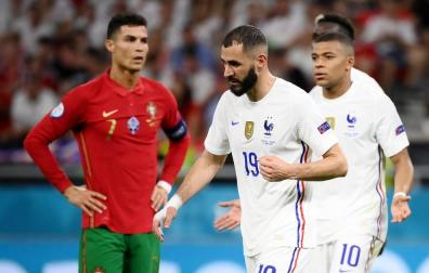 El pulso entre Cristiano Ronaldo y Benzema deja a Portugal tercera
