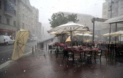 Suspendido el concurso de recortadores en Peralta por el granizo