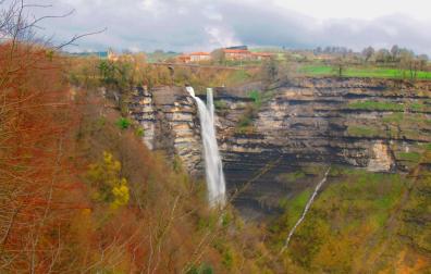 La cascada de Gujuli, en Álava