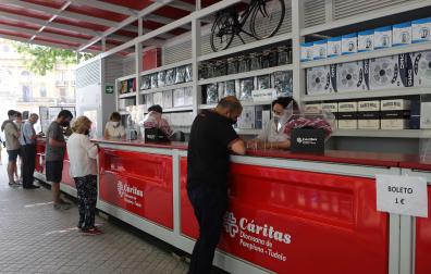 Último día de la tómbola en Pamplona