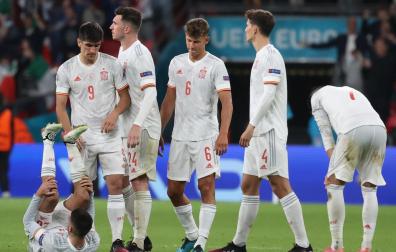 Decepción en los jugadores españoles tras ser eliminados