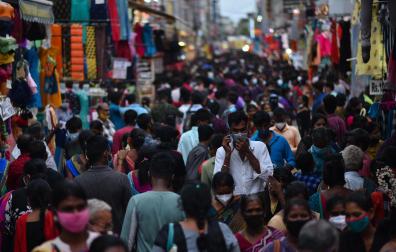 Calle de Chennai, en la India
