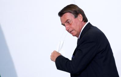 El presidente brasileño, Jair Bolsonaro, durante un acto reciente en Brasilia