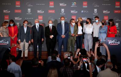 Foto de familia durante la ceremonia de lectura de las nominaciones a los Premios Platino del Cine Iberoamericano,