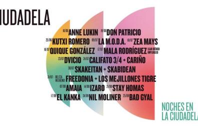 Cartel de los conciertos de 'Las Noches en la Ciudadela'.
