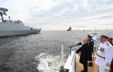 Putin, durante el desfile