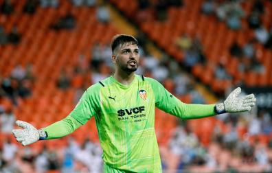 El portero del Valencia Mamardashvili fue la estrella del partido ante el Getafe