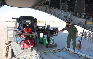Avión medicalizado que saldrá desde la base de Torrejón de Ardoz para su labor de evacuación en Afganistán