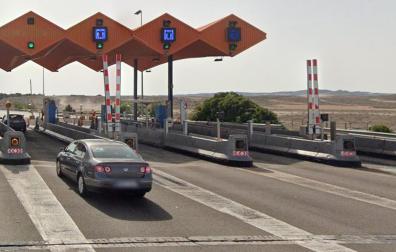 Imagen de uno de los peajes del recorrido Pamplona-Salou