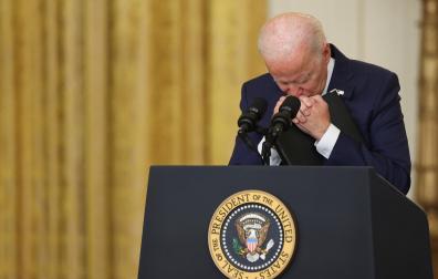 Joe Biden, durante su mensaje a la nación