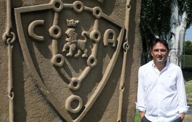El director deportivo de Osasuna, Braulio Vázquez, en una imagen tomada en Tajonar este verano