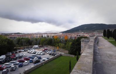 El Baluarte de Parma, ayer, visto desde el Archivo General