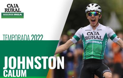 Calum Johnston, en una imagen que ha hecho pública el Caja Rural con el anuncio de su ascenso al equipo profesional.