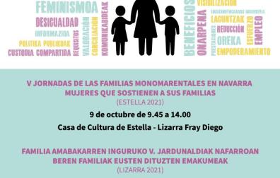 Cartel de la V Jornada de Familia Monomarentales