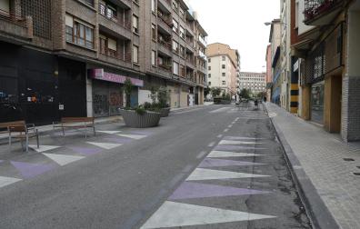 Calle Manuel de Falla en la Milagrosa, una de las vías en las que se actuará