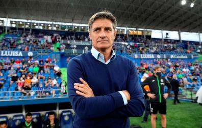 Míchel durante la cuarta jornada de liga