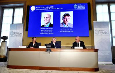 La Academia Sueca de Ciencias en Estocolmo ha anunciado este miércoles el Nobel de Química