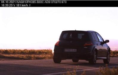 Vehículo a 181km/h en Corella