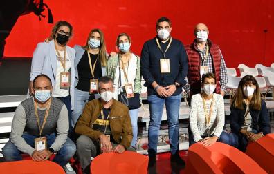 Delegación del PSN en el 40 Congreso del PSOE en Valencia