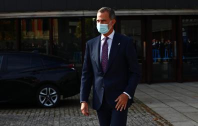 El Rey preside en Pamplona el Congreso Nacional de Empresas Familiares.