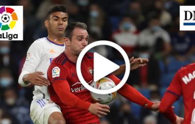 Kike García y Casemiro, en el Santiago Bernabéu