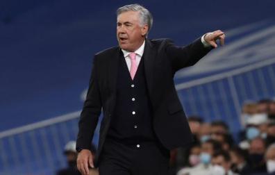 Carlo Ancelotti, en el partido contra Osasuna