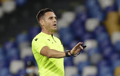 Carlos del Cerro Grande, en un partido de la Europa League