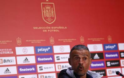 Luis Enrique, este miércoles en la rueda de prensa