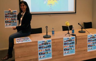 La concejala de Cultura, Merche Añón, durante la presentación de la programación del Teatro Gaztambide para el primer semestre de 2022