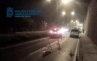 Control de la Policía Municipal de Pamplona