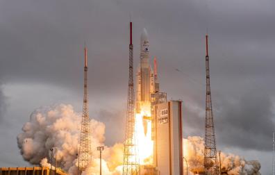 El James Webb despegó desde el puerto espacial europeo de Kurú