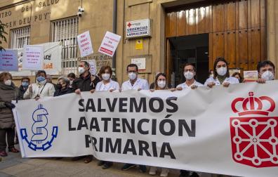 Concentración en Estella convocada por el Sindicato Médico el 15 de diciembre