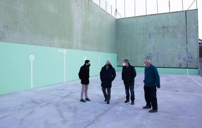 De izda. a dcha., Jesús Mª Rodríguez, Bernardo Ciriza, Martín Iriarte y Jesús Mª Sancha