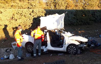 Accidente de tráfico sucedido en Unzué