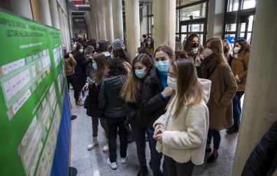 Imágenes de los aspirantes para las 424 plazas de la OPE de enfermería en la UPNA