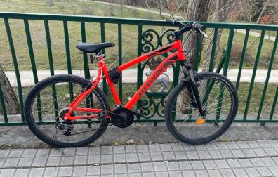 Bicicleta en la que viajaba el detenido