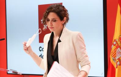 La presidenta madrileña, Isabel Díaz Ayuso