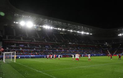 Panorámica de El Sadar en un partido de la presente temporada