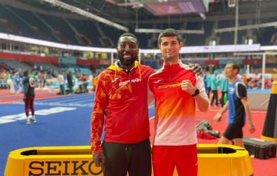François Beoringyan y Asier Martínez, en el Stark Arena