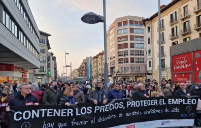 Concentración de este miércoles en Pamplona