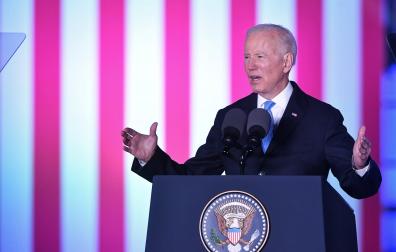 Joe Biden, en su discurso en Varsovia