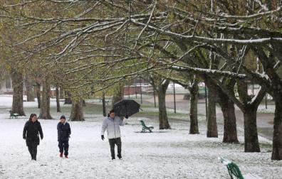 Nieve en Pamplona