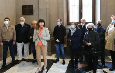 Homenaje del PSN a los trabajadores municipales represaliados tras el golde de Estado del 36
