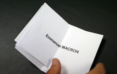 Voto con el nombre de Macron